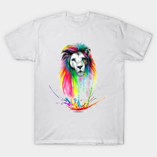 Graphic Design Multi Lion T-Shirt